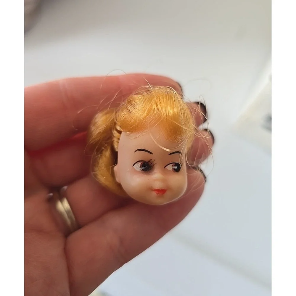 Vintage Blonde Liddle Kiddle‎ Side Blue Eyes Retro Classic Replacement Doll Head